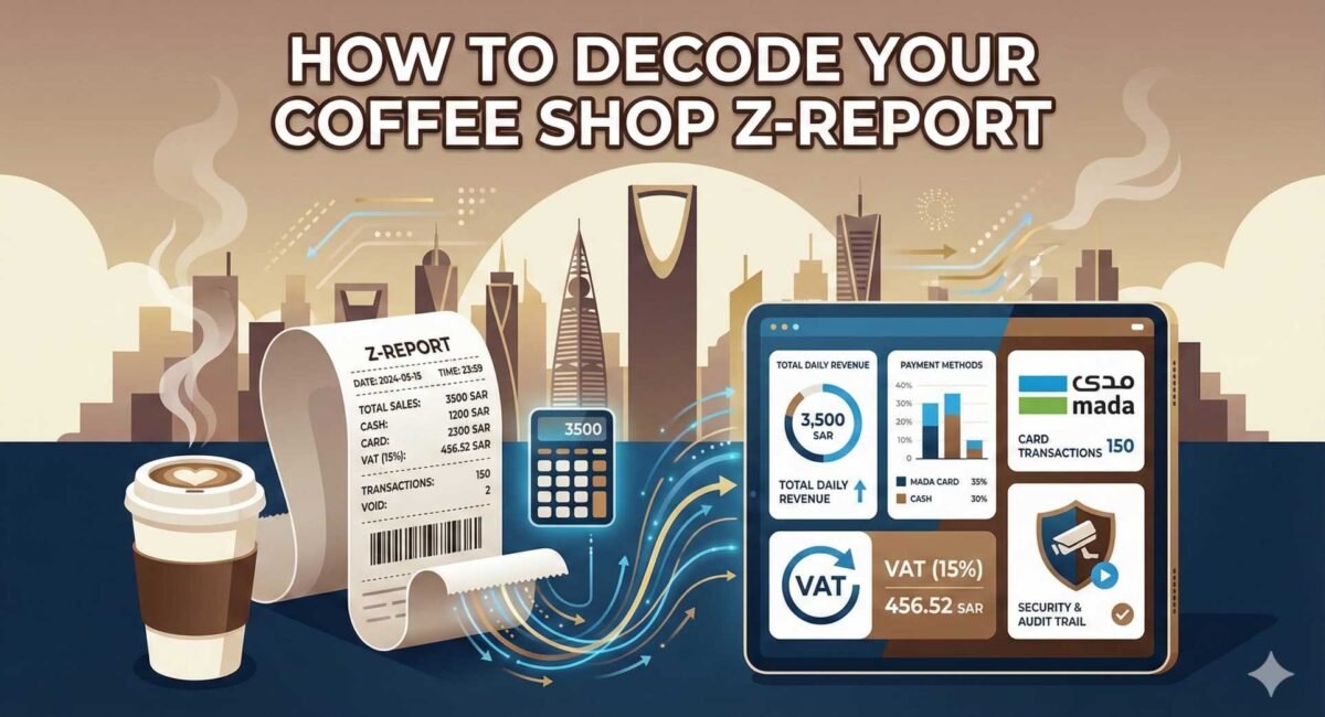 Read a Coffee Shop Z-Report in Saudi Arabia